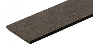 КОРИЧНЕВЫЙ Торцевая рейка ДПК (Брашированная) (3000 х 110 х 10 мм) POLYWOOD